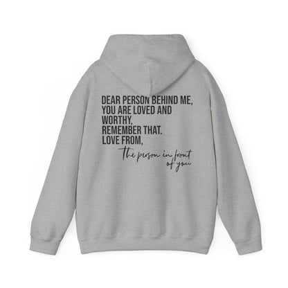 Sudadera con capucha DPBM, eres amado y digno