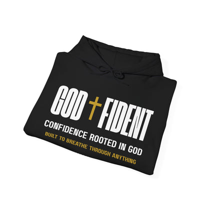 GODFIDENT Hooded Sweatshirt — Confidence Rooted in God | Unisex