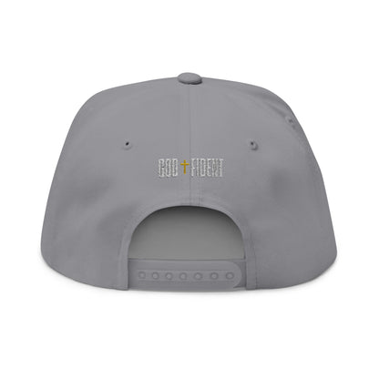 GODFIDENT Flat Bill Cap — Bold Faith. Clean Style (Embroidery)