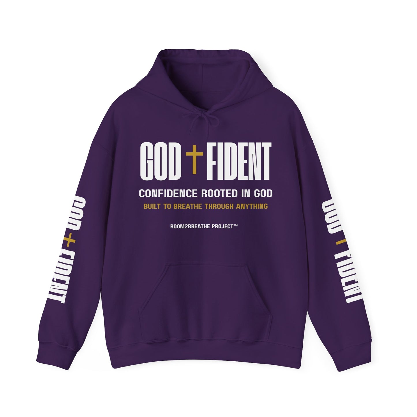 GODFIDENT Hooded Sweatshirt — Confidence Rooted in God | Unisex