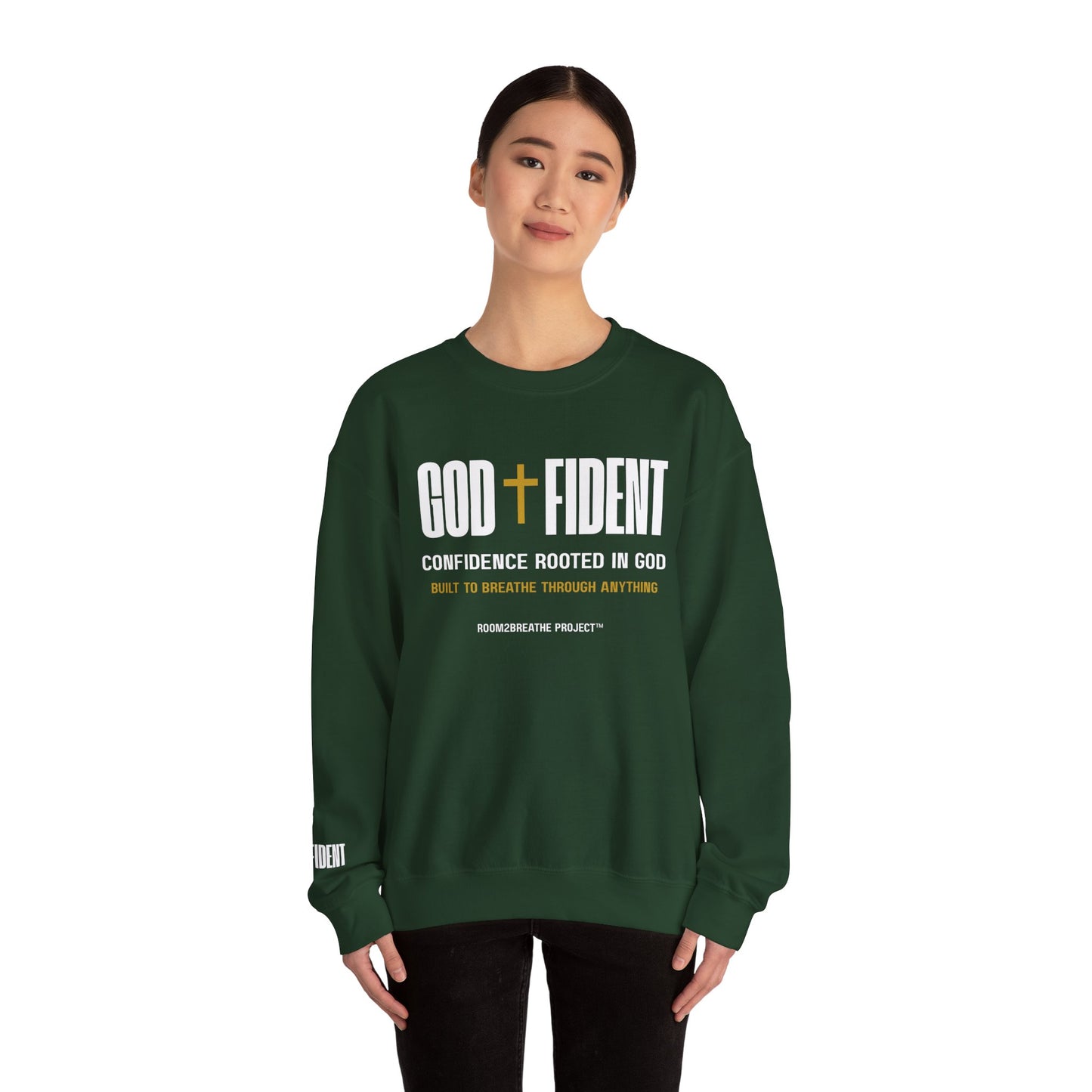 GODFIDENT Sweatshirt — Confidence Rooted in God | Unisex