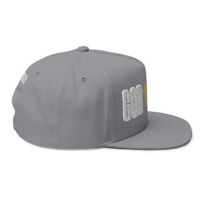 GODFIDENT Flat Bill Cap — Bold Faith. Clean Style (Embroidery)
