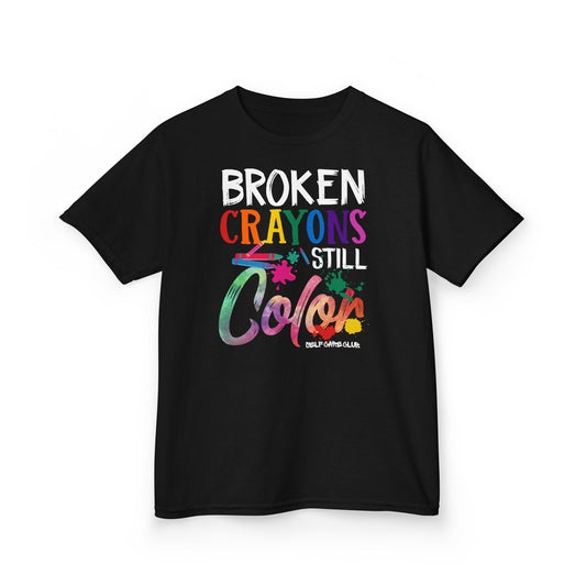 T-shirt pour jeunes Broken Crayons Still Color BCSC
