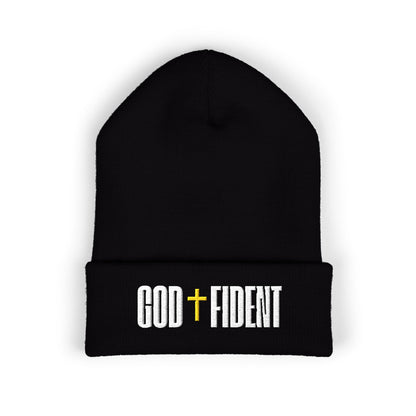 GODFIDENT Classic Cuffed Beanie — Warmth With Purpose (Embroidery)