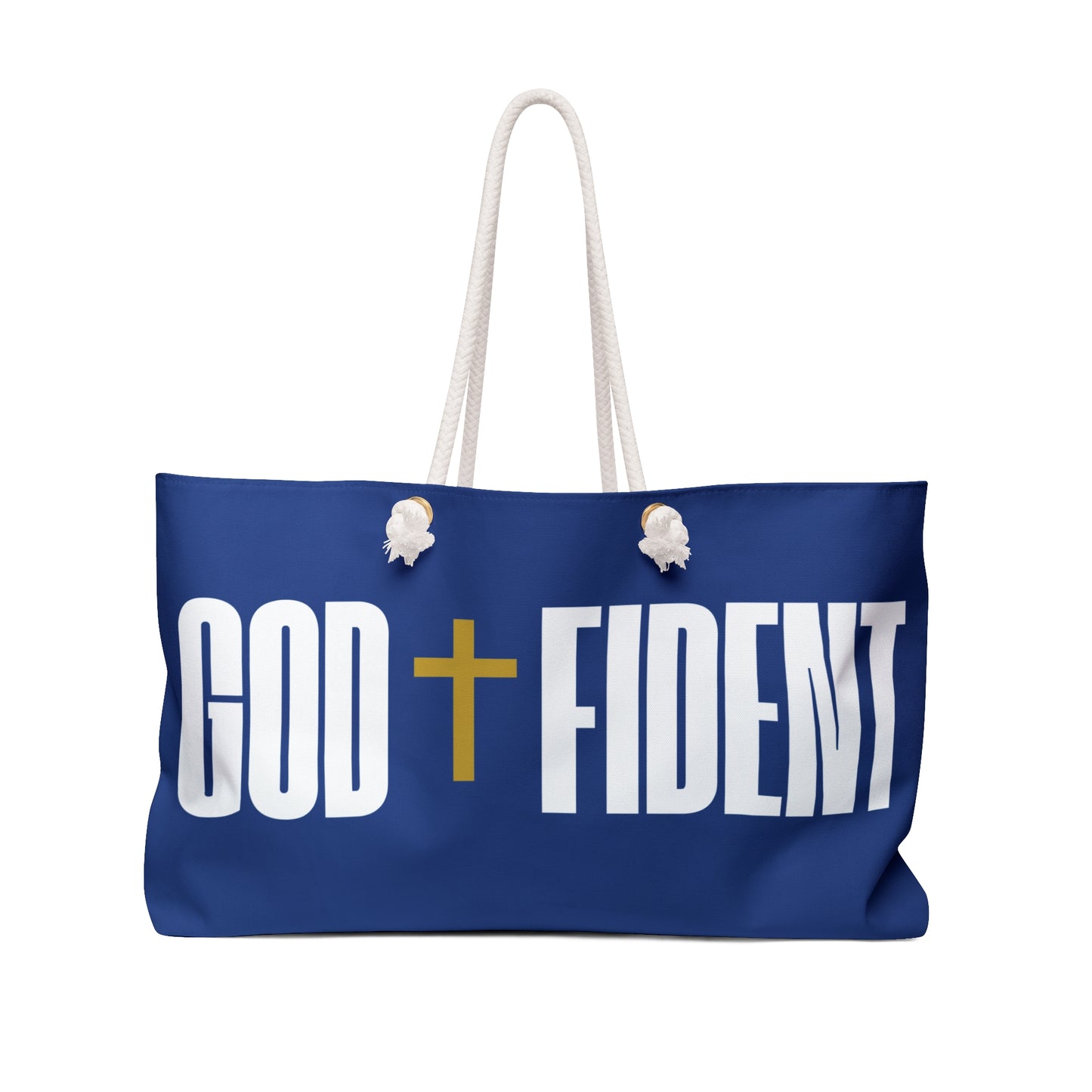 GODFIDENT Weekender Tote Bag — Built to Breathe On the Go (DARK BLUE)