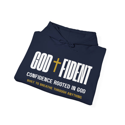 GODFIDENT Hooded Sweatshirt — Confidence Rooted in God | Unisex