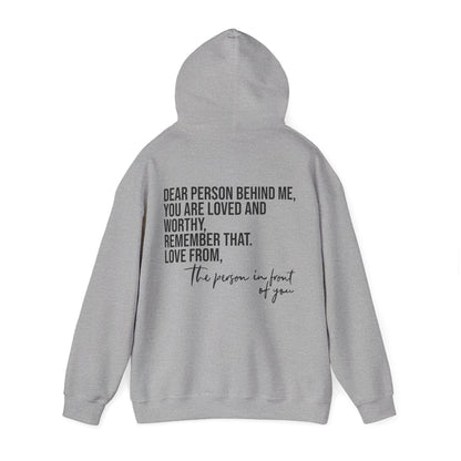 Sudadera con capucha DPBM, eres amado y digno