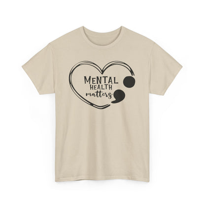 Mental Health Matters T-Shirt (Black Logo)