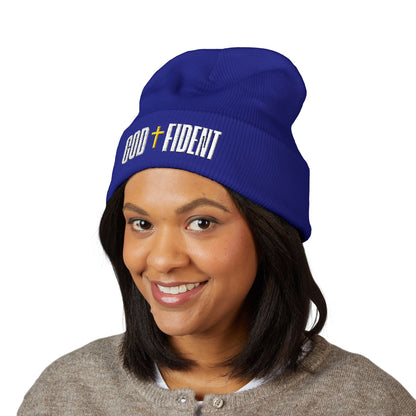 GODFIDENT Classic Cuffed Beanie — Warmth With Purpose (Embroidery)