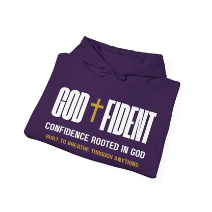 GODFIDENT Hooded Sweatshirt — Confidence Rooted in God | Unisex