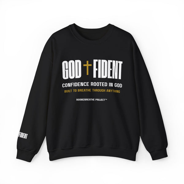 GODFIDENT Sweatshirt — Confidence Rooted in God | Unisex
