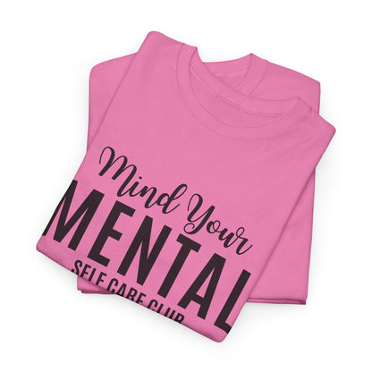 Camiseta SCC con el logo en negro que dice "Cuida tu mente"