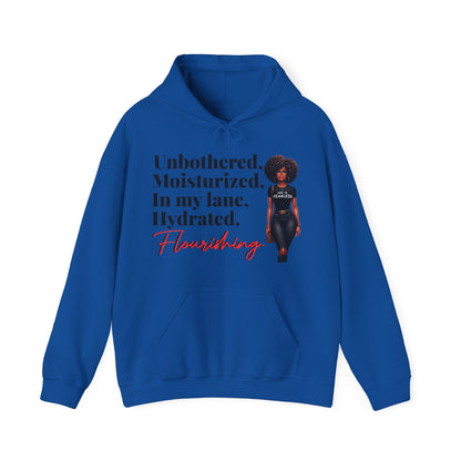 Unbothered & Flourishing Hooded Sweatshirt
