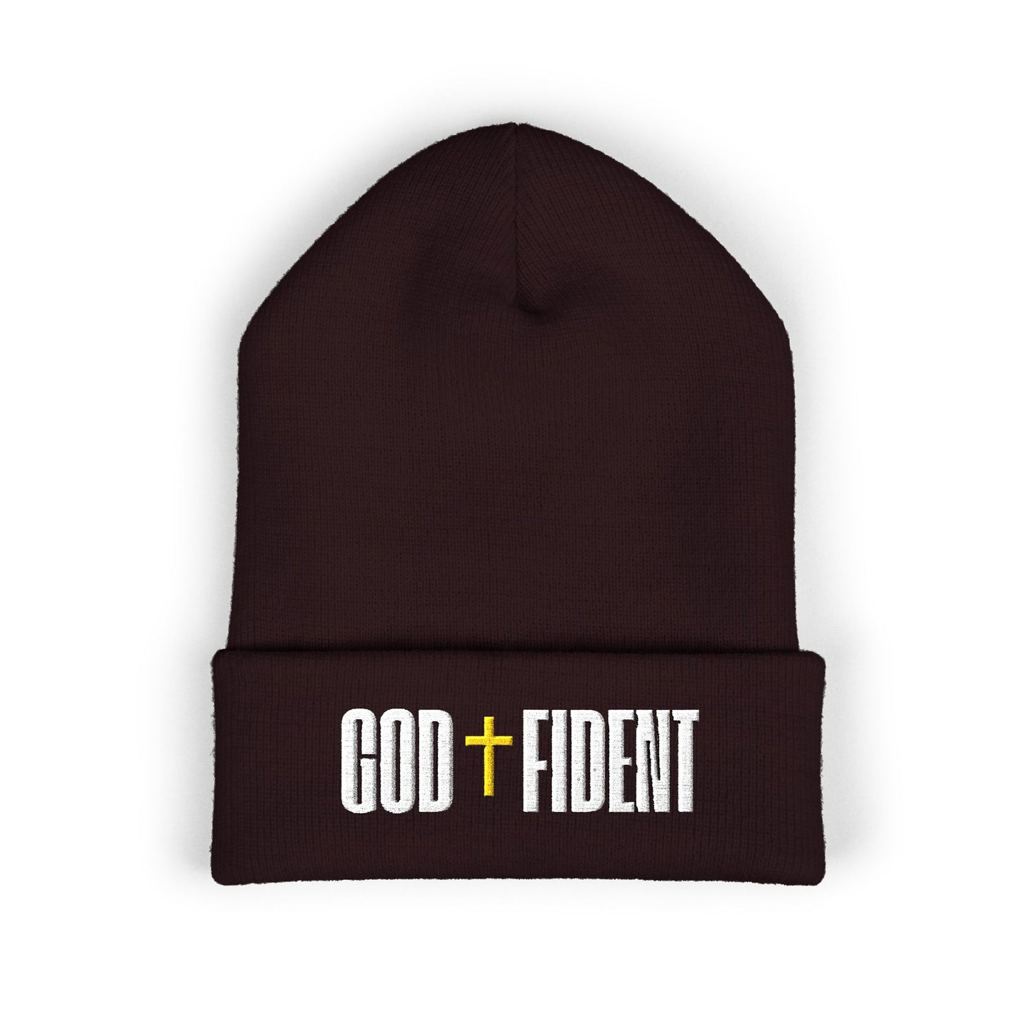 GODFIDENT Classic Cuffed Beanie — Warmth With Purpose (Embroidery)