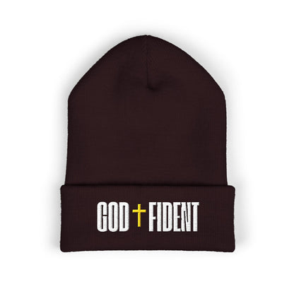 GODFIDENT Classic Cuffed Beanie — Warmth With Purpose (Embroidery)