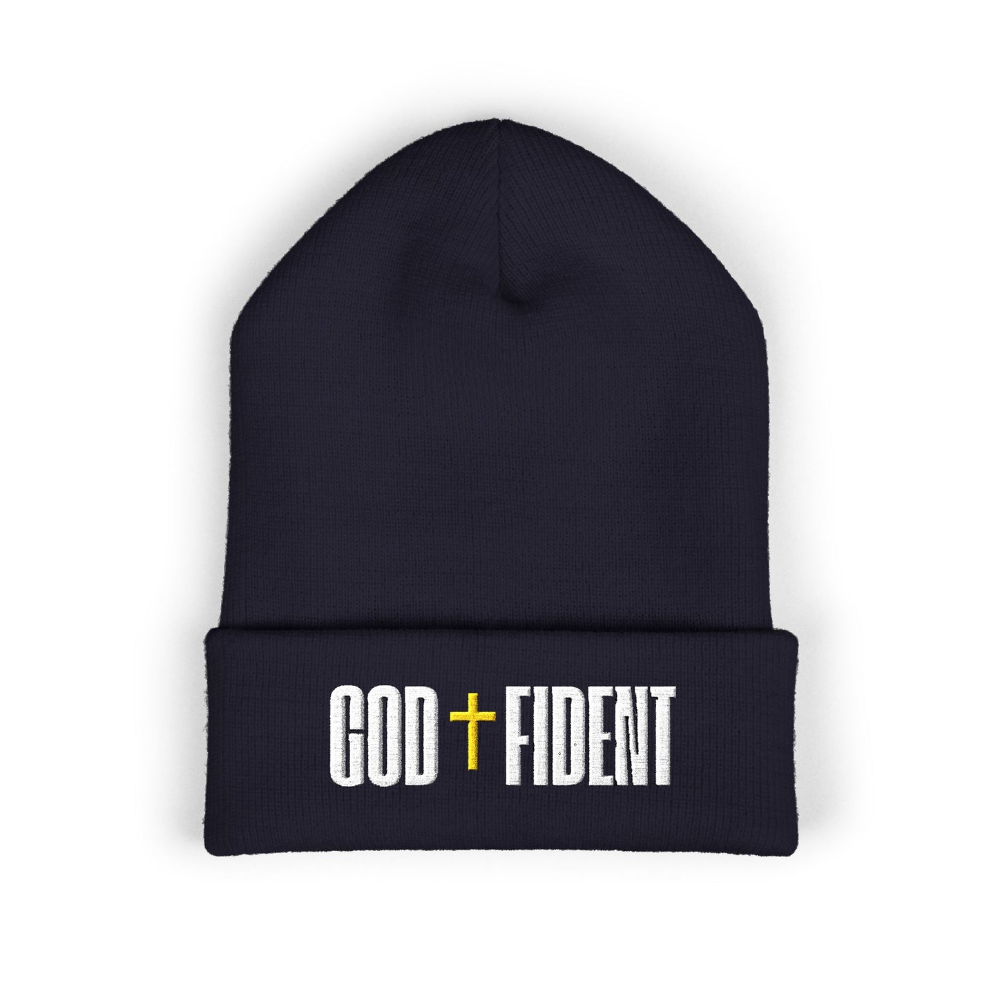 GODFIDENT Classic Cuffed Beanie — Warmth With Purpose (Embroidery)
