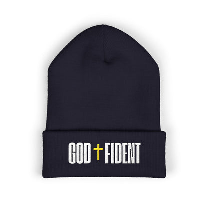 GODFIDENT Classic Cuffed Beanie — Warmth With Purpose (Embroidery)