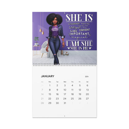 Her A.I.M For More In 2024 Wall Calendars