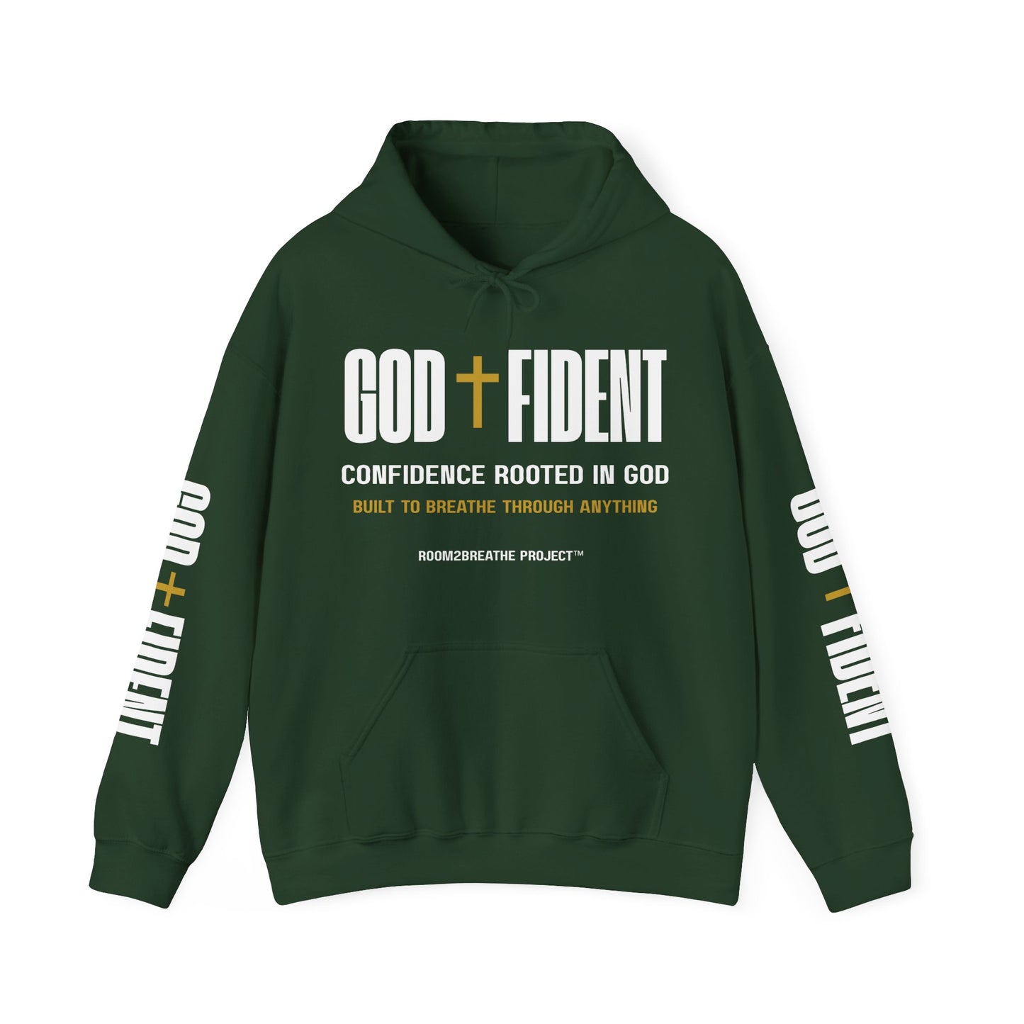 GODFIDENT Hooded Sweatshirt — Confidence Rooted in God | Unisex