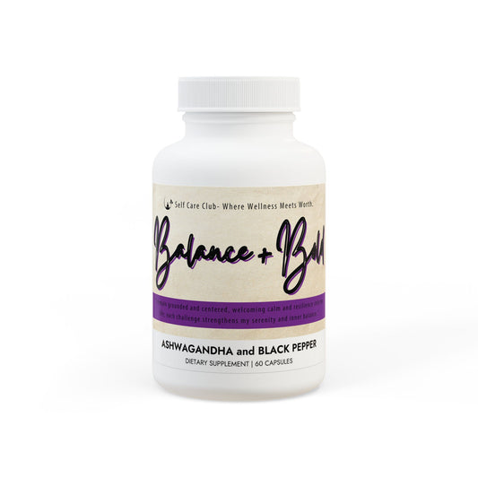 Balance + Bold Ashwagandha and Black Pepper Supplement (60 capsules)