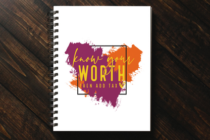 Know Your WORTH Notebook & Pen Set